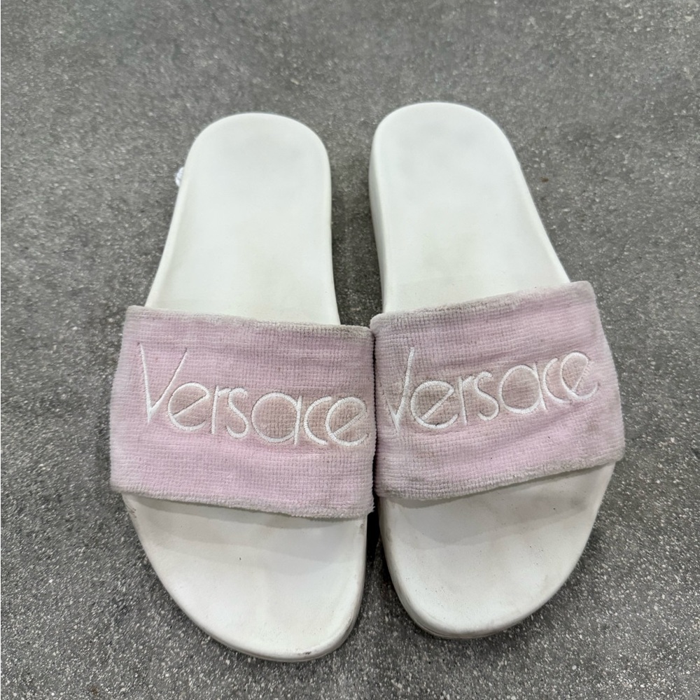 Versace Women's Pink Slide Medusa - US 9